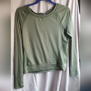 Olive Green Long Sleeve Top